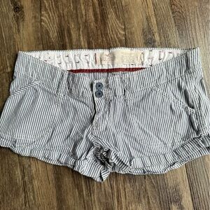 Vintage Hollister blue and white stripe shorts